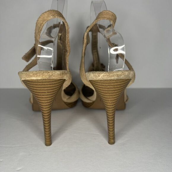 Ann Taylor Loft Leather Strappy Heel Sandals Size 9 - Picture 5 of 7